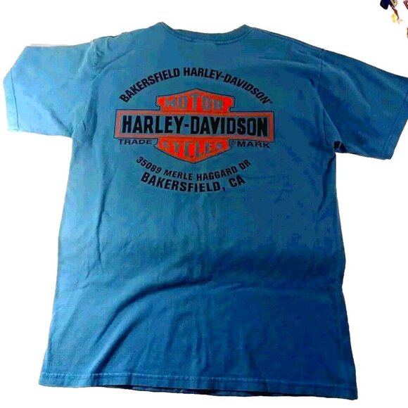 Y2k Harley Davidson T Shirt Motorcycles "Classic Models" Blue Mens Mediu… - Picture 3 of 7